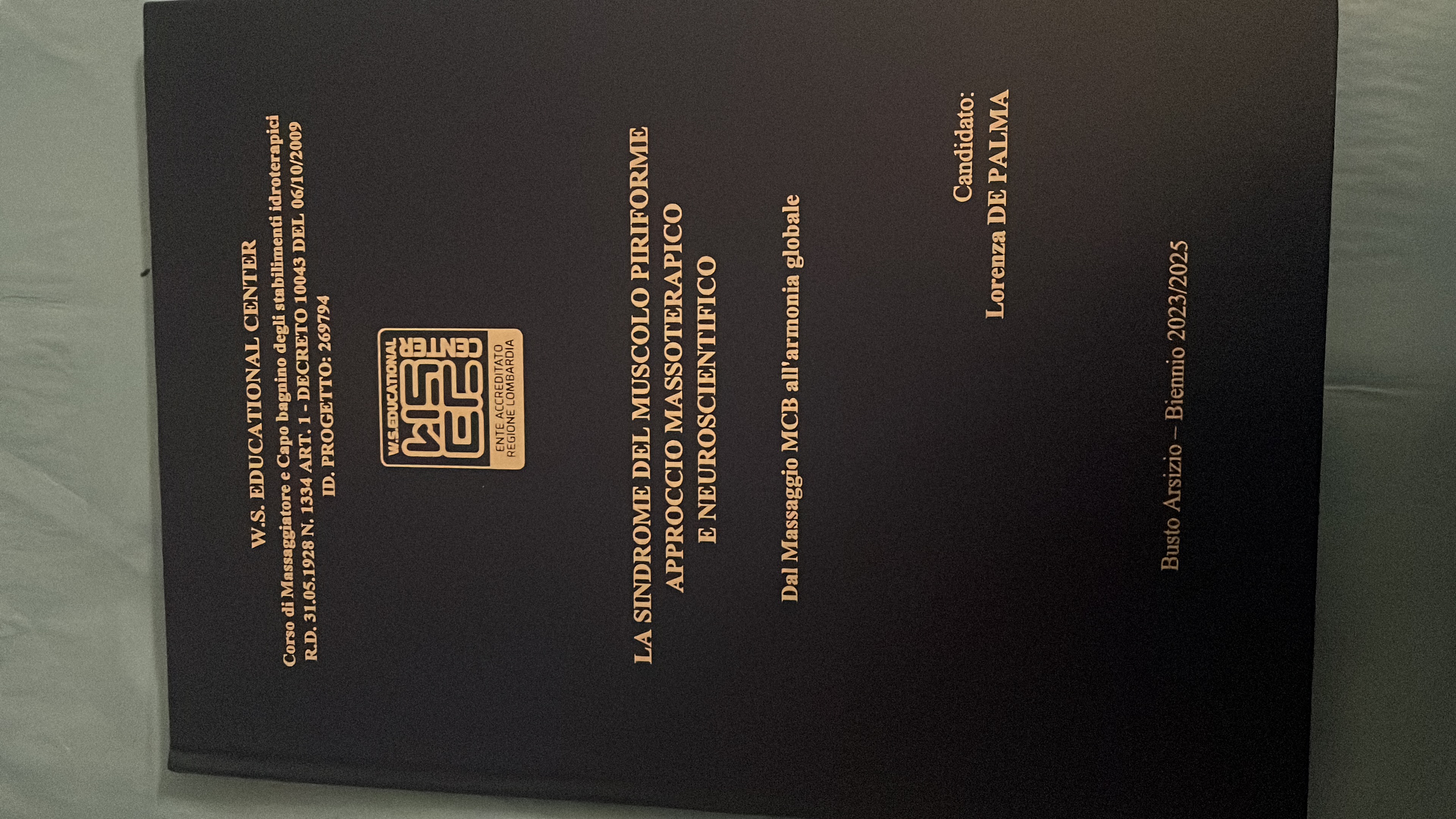La tesi MCB — La sindrome del muscolo piriforme · Lorenza De Palma